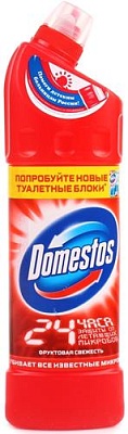 Чистящее средство "Доместос" 1л жидкий (х12) (Фруктовая свежесть) Россия